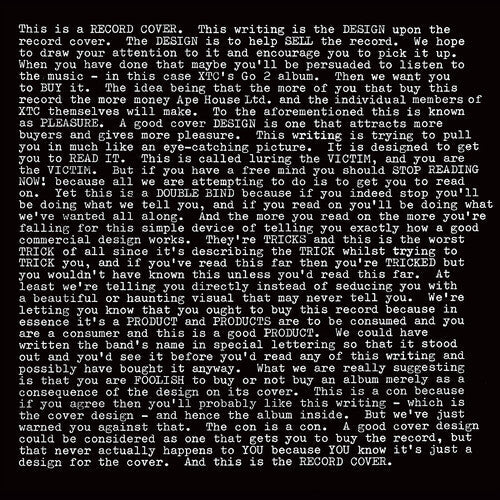 XTC - GO2 - LP