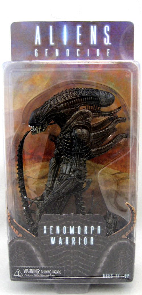 Aliens 7 Inch Action Figure Series 5 - Black Genocide Alien Warrior (Shelf Wear Packaging)