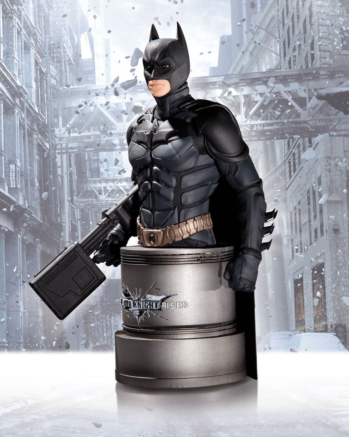 Batman The Dark Knight Rises 6 Inch Bust Statue - Batman with EMP Rifle Bust (Previously Opened Sub-Standard Packaging)
