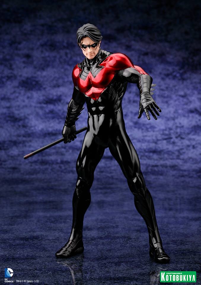 DC Comics New 52 7 Inch Statue Figure ArtFX Series - Nightwing 1/10th Scale (Previoudly Opened Shelf Wear Packaging)
