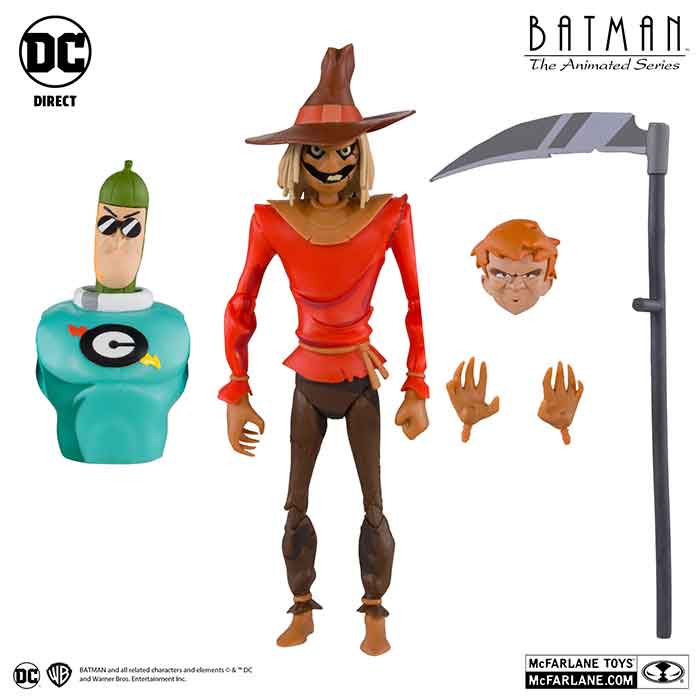 DC Direct Batman The Animated Series 7 Inch Action Figure BAF The Condiment King Exclusive - Scarecrow Platinum