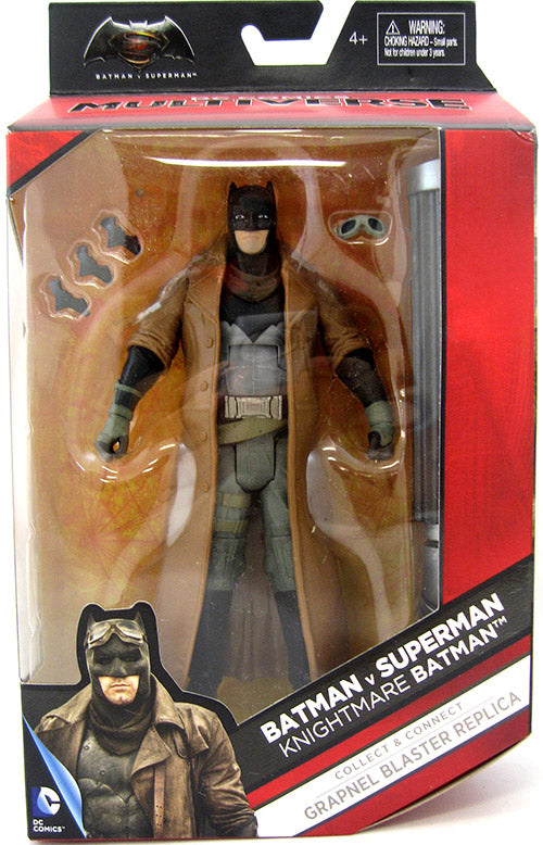DC Comics Multiverse 6 Inch Action Figure Grapnel Blaster Series - Batman V Superman Knightmare Batman #6 of 8 (Shelf Wear Packaging)