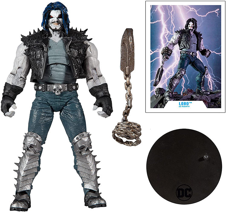 DC Multiverse 7 Inch Action Figure Comic Series - Lobo (Sub-Standard Packaging)