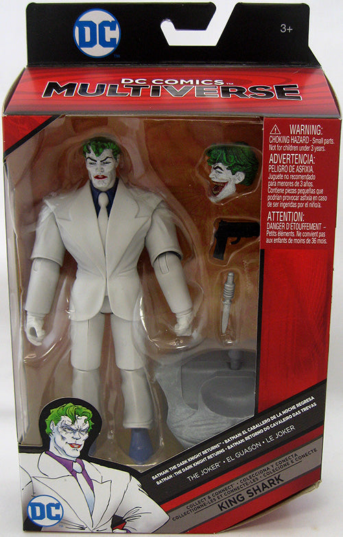 DC Multiverse 6 Inch Action Figure King Shark Series - Dark Knight Returns Joker #6 of 6 (Shelf Wear Packaging)