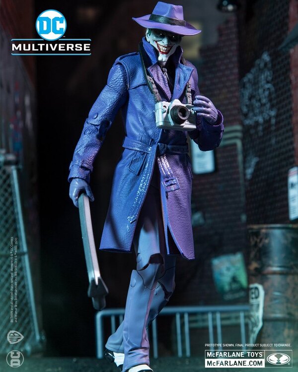 DC Multiverse 7 Inch Action Figure Three Jokers - Killing Joke Joker Comedian (Shelf Wear Packaging)