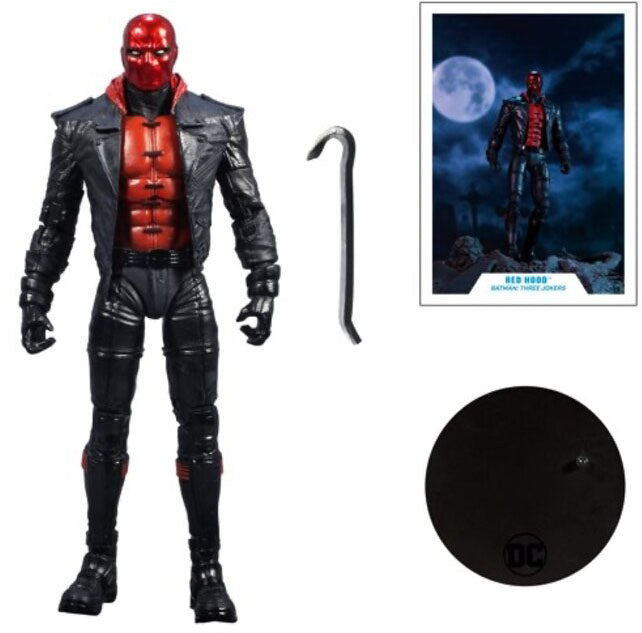 DC Multiverse 7 Inch Action Figure Three Jokers - Red Hood (Sub-Standard Packaging)