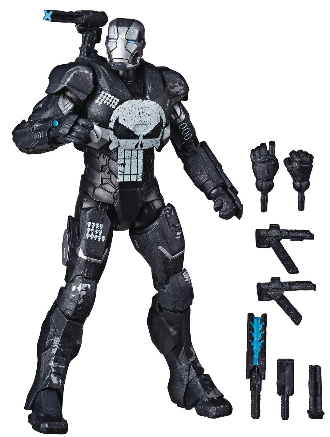 Marvel Legends Infinite 6 Inch Action Figure 80 Year Anniversary - War Machine Punisher (Shelf Wear packaging)