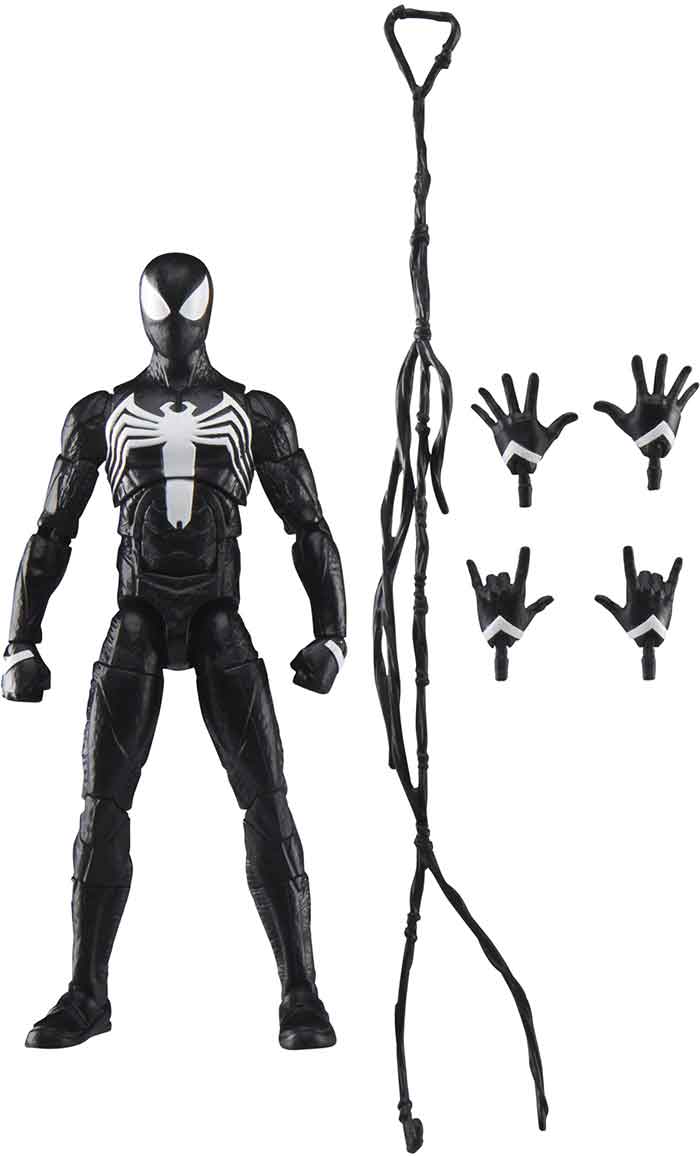 Marvel Legends Spider-Man 6 Inch Action Figure Gamerverse Wave 1 - Peter Parker Black Suit (Shelf Wear packaging)