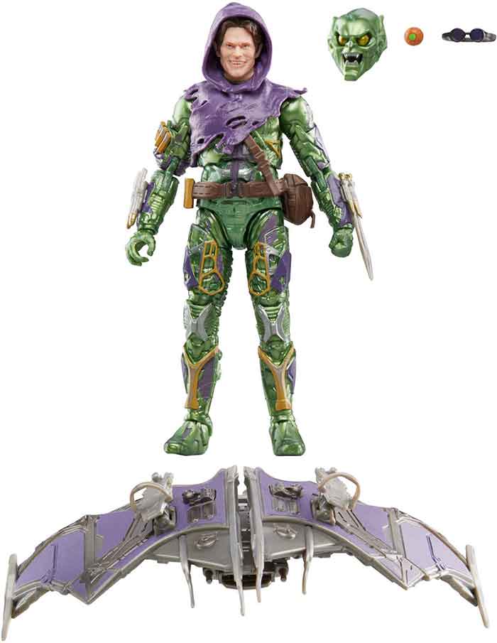Marvel Legends Studios 6 Inch Action Figure Spider-Man No Way Home Deluxe - Green Goblin (Non Mint Previously Openned)