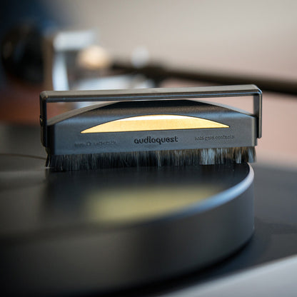 World Wide Stereo Record Care Kit with 12" Modern Series Cork Slipmat and Anti-Static Record Brush