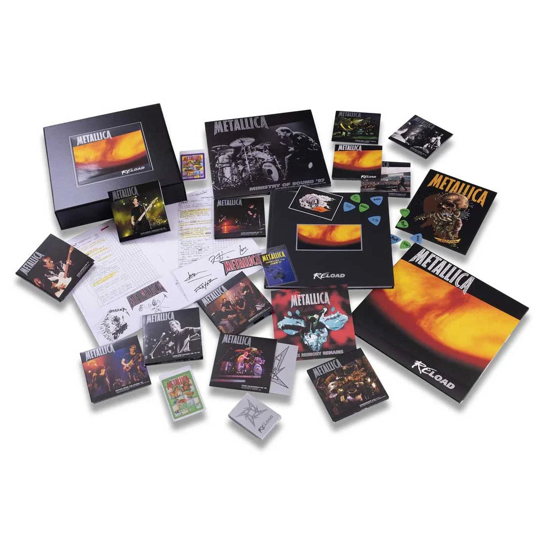 [Pre Order] Metallica - ReLoad - Deluxe Limited Numbered Edition 5LP, 45rpm 7" Vinyl Single, 15CD, 4DVD & Book Box Set
