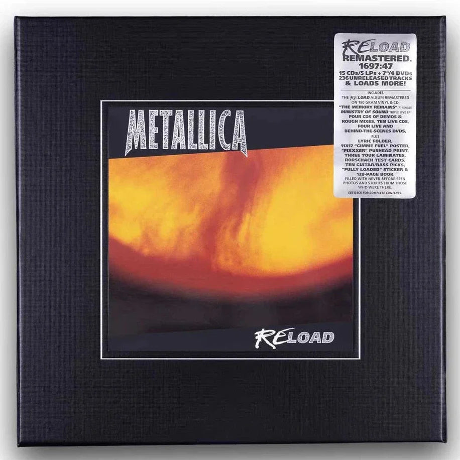 [Pre Order] Metallica - ReLoad - Deluxe Limited Numbered Edition 5LP, 45rpm 7" Vinyl Single, 15CD, 4DVD & Book Box Set