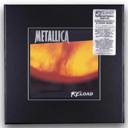 [Pre Order] Metallica - ReLoad - Deluxe Limited Numbered Edition 5LP, 45rpm 7" Vinyl Single, 15CD, 4DVD & Book Box Set