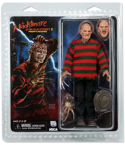 A Nightmare On elm Street 2: Freddyãs Revenge 8 Inch Action Figure - Retro Freddy (Hands fell off in packaging but can be put back)