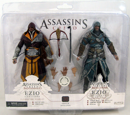 Assassin's Creed Brotherhood & Revelations 6 Inch Action Figure 2-Pack Exclusive - Florentine Scarlet & Caspian Teal Ezio