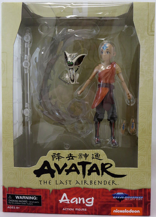 Avatar The Last Airbender 6 Inch Action Figure Select Series 1 Reissue - Aang (Shelf Wear Packaging)