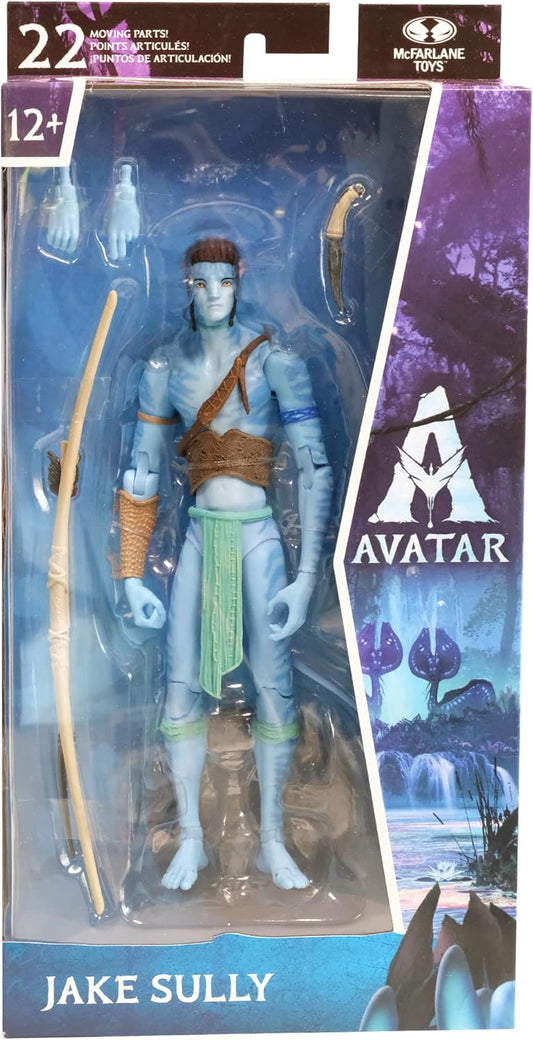 Avatar The Way of Water 7 Inch Action Figure - Jake Sully Reef Battle (Sub-Standard Packaging)