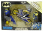 BATMAN & NIGHTWING w/Batcycle Deluxe Boxed Figures Set Hasbro (Shelf Wear Packaging)