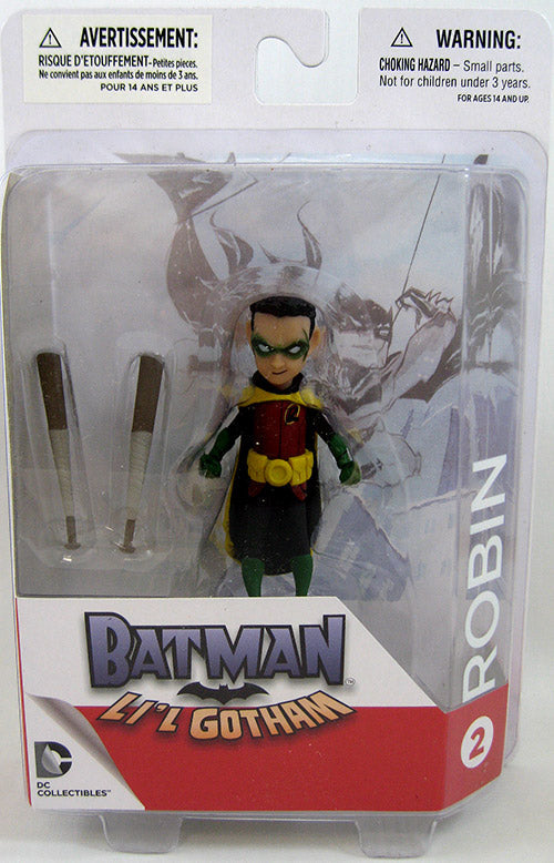 Batman Lil Gotham 3 Inch Mini Statue Figure - Lil Robin (Sub-Standard Packaging)