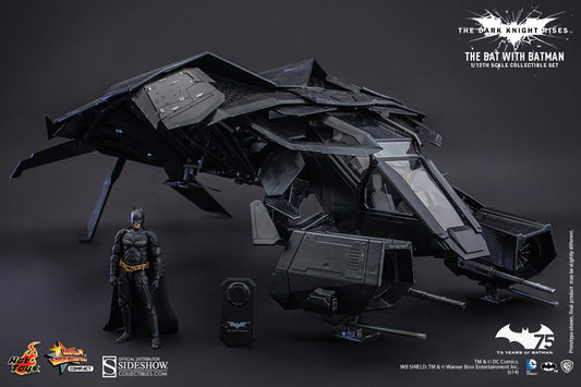 Batman The Dark Knight Rises 10 Inch Vehicle Figure Movie Masterpiece Compact Series - The Bat (Includes Batman) Hot Toys