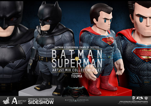 Batman v Superman Dawn of Justice 5 Inch Static Figure Bobblehead Artist Mix Collection - Batman and Superman Hot Toys 902640