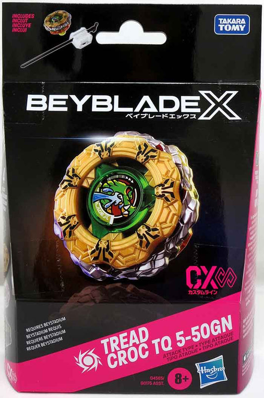 Beyblade X Starter Pack - Tread Croc TQ 5-50GN With Launcher