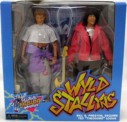 Bill & Ted Excellent Adventure 8 Inch Doll Figure Clothed Retro Series - Bill & Ted (Shelf Wear Packaging)