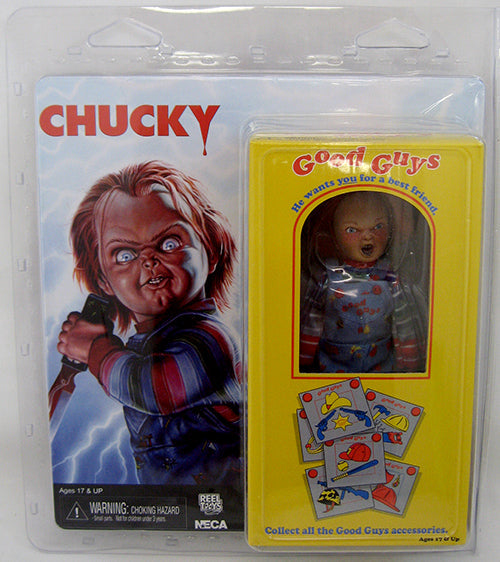 Child's Play 8 Inch Action Figure Clothed Series - Chucky (Shelf Wear Packaging)