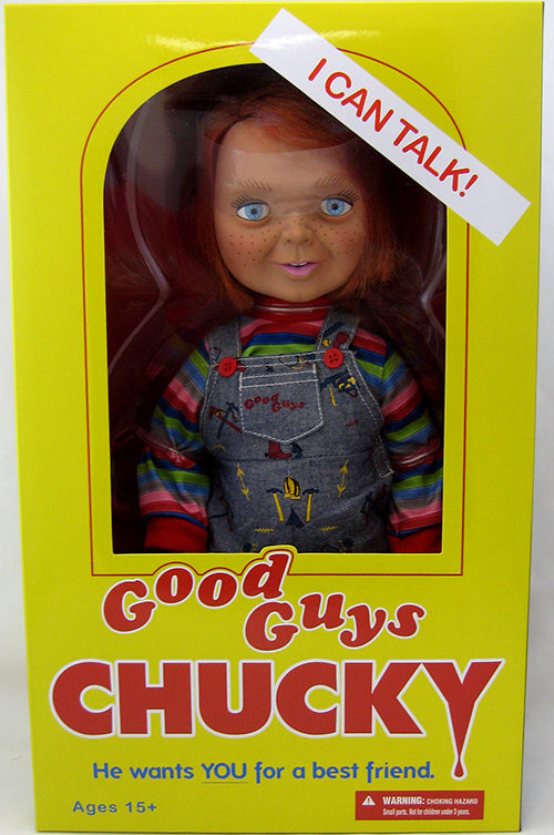 Child's Play 15 Inch Action Figure Mega Scale Series - Good Guys Chucky Happy Face (Previously Opened Box)