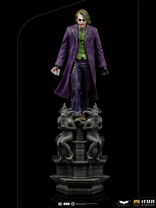 DC 1:10 Art Scale Series Batman The Dark Knight 12 Inch Statue Figure - The Joker Deluxe Iron Studios 906727 (Previously Opened Sub-Standard Packaging)