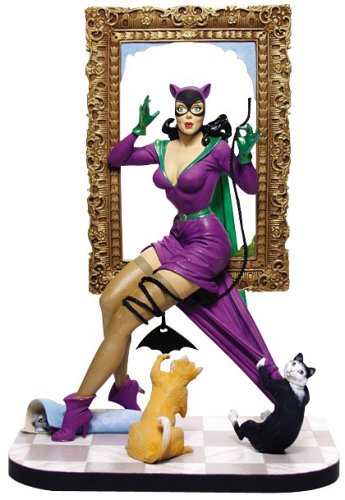 DC Collectible 7 Inch Statue Figure Pinup Series - Catwoman (Previously Opened and Displayed)