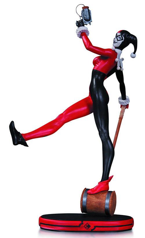 DC Comics Cover Girls 10 Inch Statue Figure - Harley Quinn by Stanley Artgerm Lau (Sub-Standard Packaging)