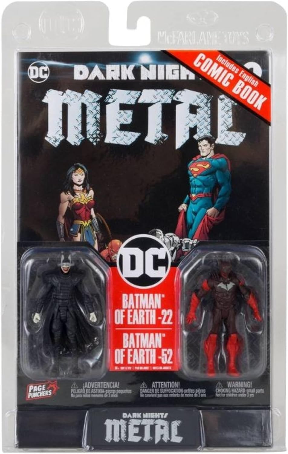 DC Direct 3 Inch Action Figure Page Punchers 2-Pack - Batman Who Laughs & Red Death