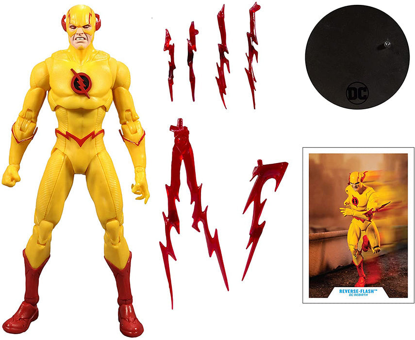 DC Multiverse 7 Inch Action Figure Comic Series - Reverse Flash