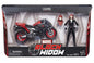 Marvel Legends Infinite 6 Inch Action Figure Riders Series - Black Widow with Motorcycle (Shelf Wear Packaging)