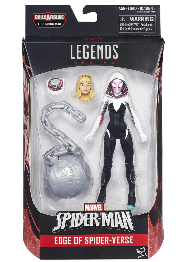 Marvel Legends Spider-Man 6 Inch Action Figure BAF Absorbing Man - Spider-Gwen (Shelf Wear packaging)