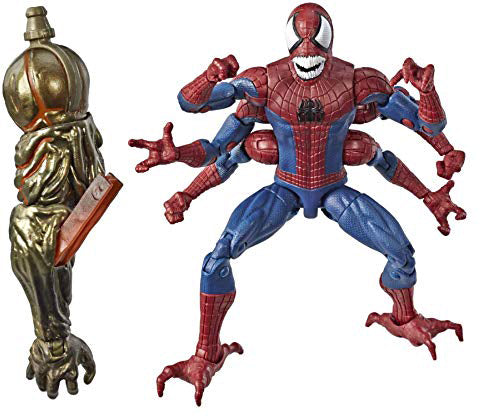 Marvel Legends Spider-Man 6 Inch Action Figure BAF Molten Man - Doppelganger Spider-Man