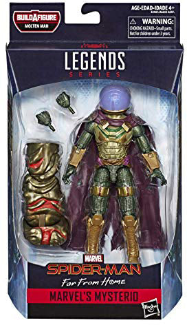Marvel Legends Spider-Man 6 Inch Action Figure BAF Molten Man - Mysterio Far From Home (Shelf Wear Packaging)