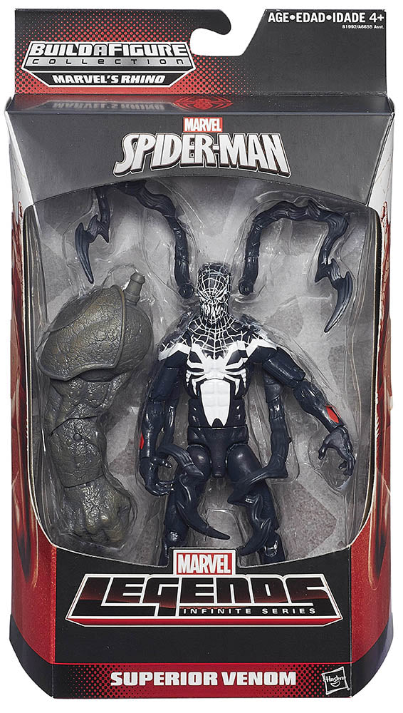 Marvel Legends Spider-Man 6 Inch Action Figure Rhino Series - Superior Venom (Shelf Wear Packaging)