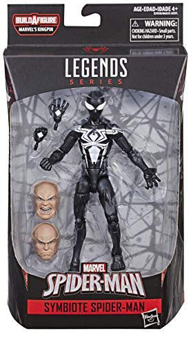 Marvel Legends Spider-Man 6 Inch Action Figure BAF Kingpin - Symbiote Spider-Man (Shelf Wear Packaging)