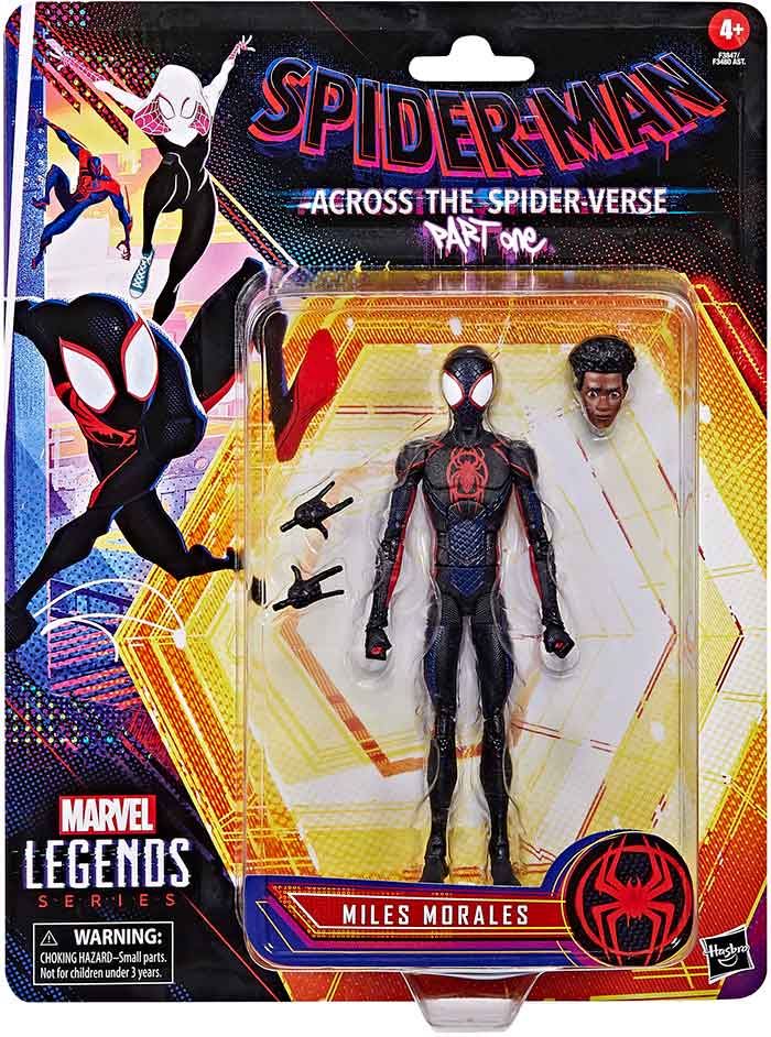 Marvel Legends Retro 6 Inch Action Figure Across The Spider-Verse Part One - Miles Morales (Sub-Standard Packaging)