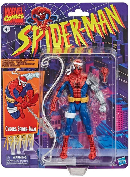 Marvel Legends Retro 6 Inch Action Figure Spider-Man Exclusive - Cyborg Spider-Man (Shelf Room Packaging)