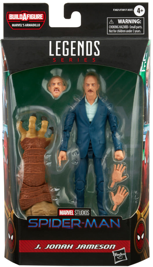 Marvel Legends Spider-Man 6 Inch Action Figure BAF Armadillo - J. Jonah Jameson (Sub-Standard Packaging)