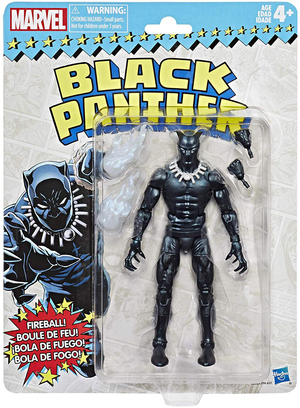 Marvel Legends Retro 6 Inch Action Figure Wave 2 - Black Panther (Shelf Wear Packaging)