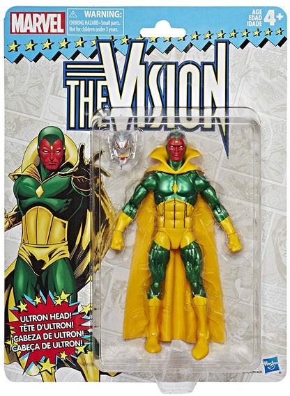 Marvel Legends Retro 6 Inch Action Figure Wave 2 - The Vision (Shelf Wear Packaging)
