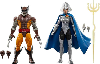 Marvel Legends X-Men 6 Inch Action Figure 50th Anniversary 2-Pack - Brood Infected Wolverine & Lilandra (Sub-Standard Packaging)