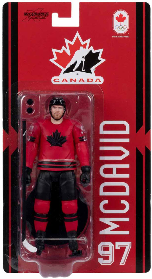 NHL Hockey Sportspicks 6 Inch Action Figure Team Canada 2026 Articulated - Connor McDavid