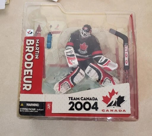 NHL Hockey Sportpicks 6 Inch Static Figure Team Canada - Martin Brodeur Black Jersey