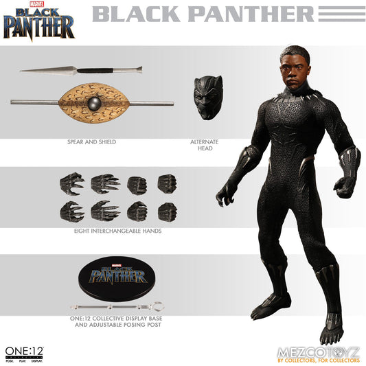 One-12 Collective 6 Inch Action Figure Marvel Black Panther - Black Panther