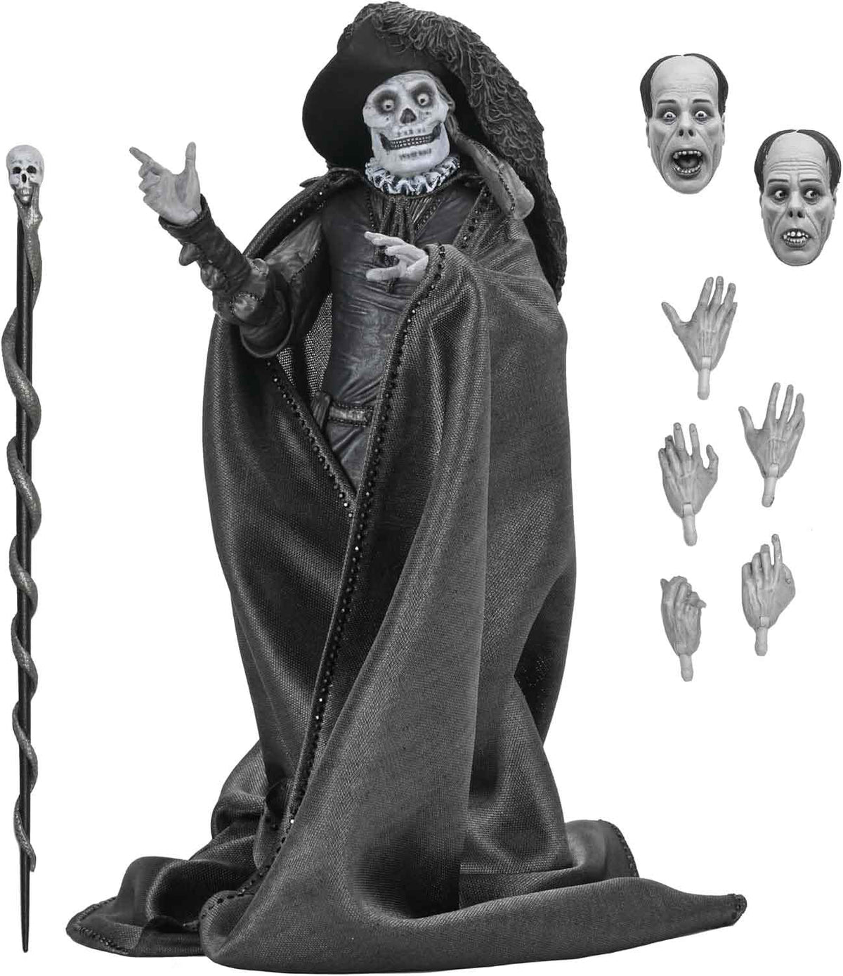 Phantom of the Opera (1925) 7 Inch Action Figure Ultimate - Masque of the Red Death (B&W)